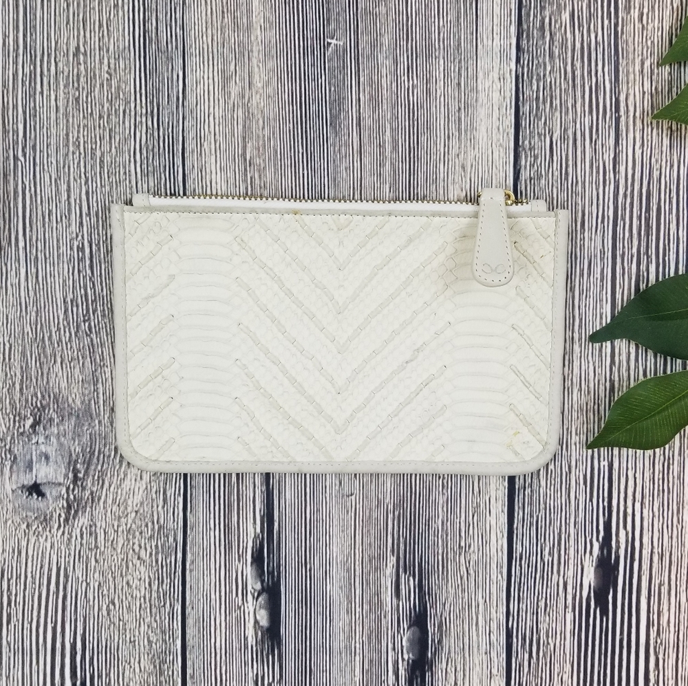 Monika Chiang Leather Zip Clutch